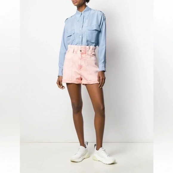 Stella McCartney distressed high-rise shorts - Picture 2 of 5